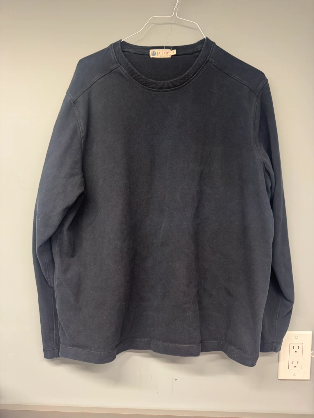 J.Crew Men's Black Crewneck Sweatshirt