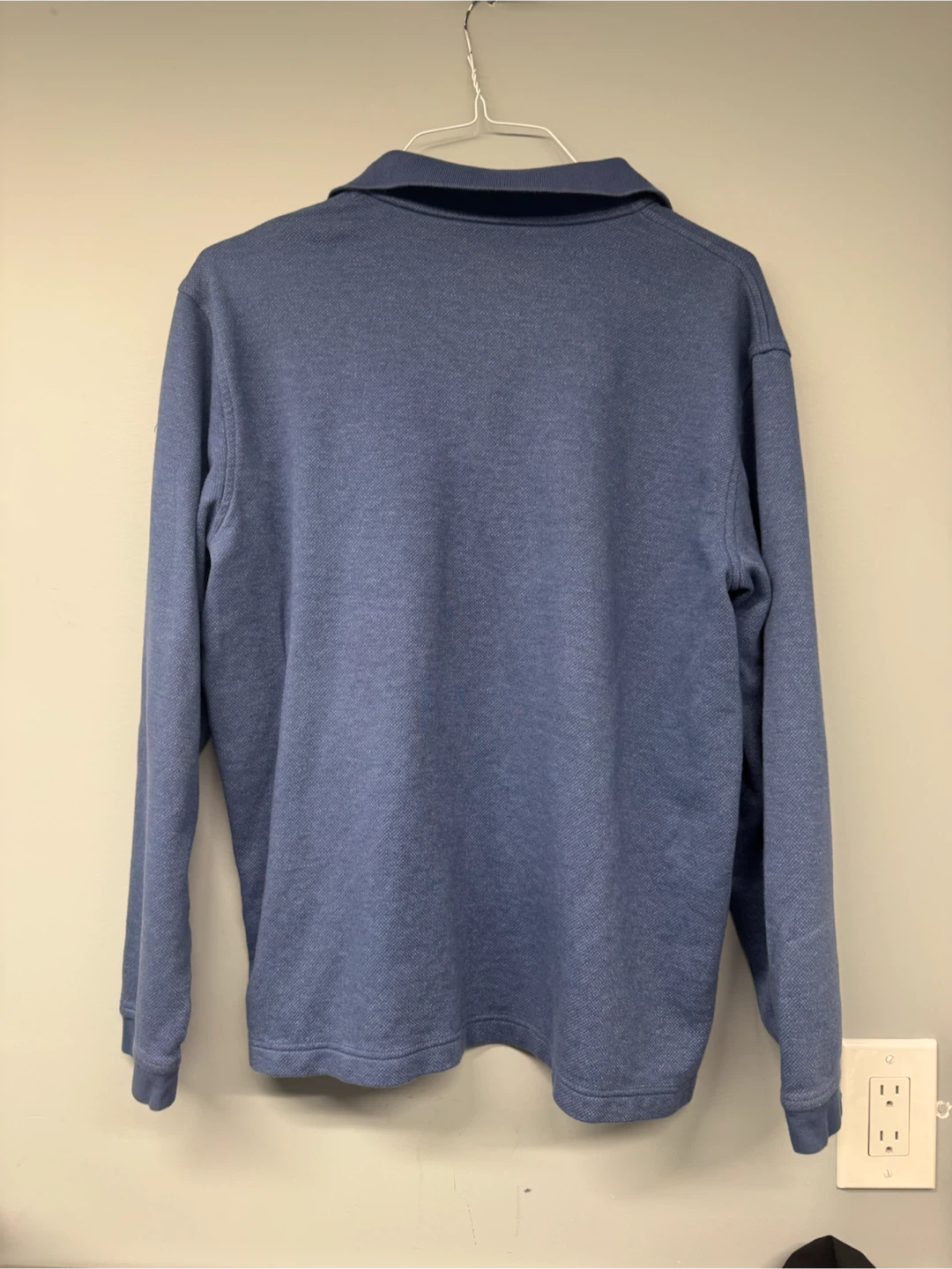 Van Heusen Flex Blue Long Sleeve Polo Shirt - photo 4