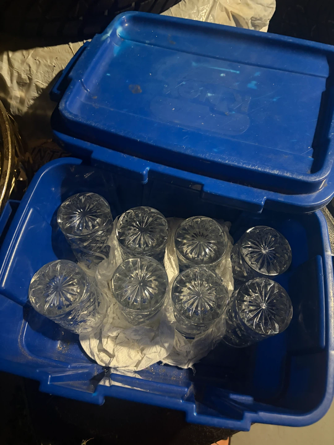 Set of 8 Crystal Cut Drinking Glasses - photo 4