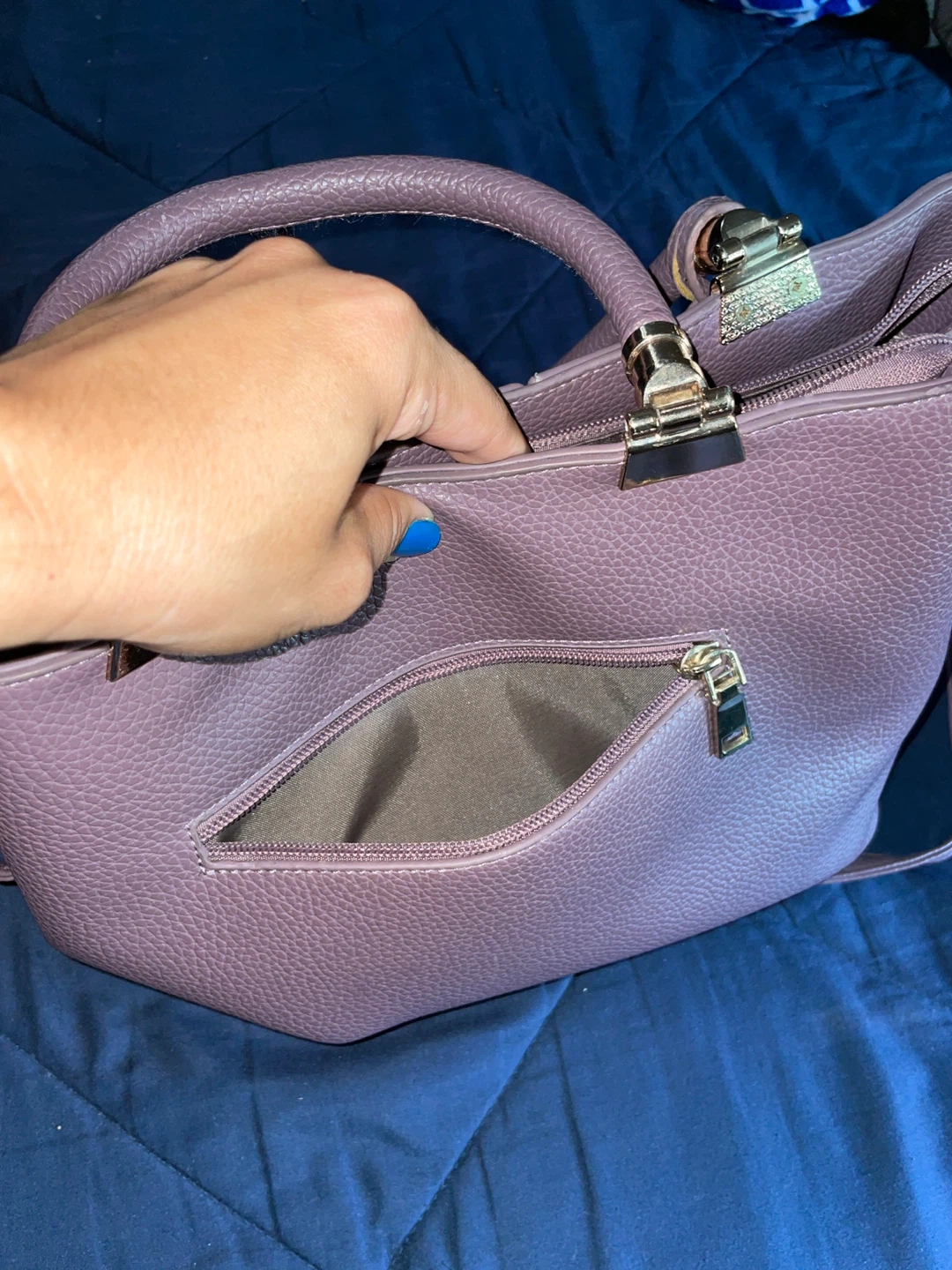 Jimmy Choo Style Mauve Handbag - photo 3
