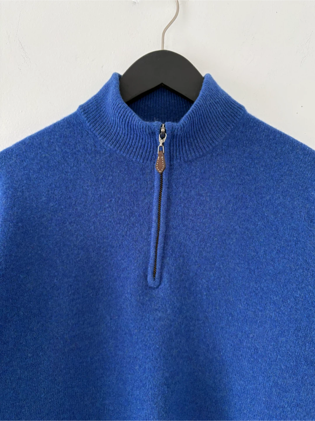 Alan Paine 100% Pure Lambswool 1/4 Zip Sweater - photo 5