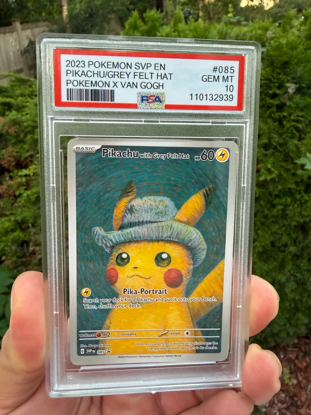 PSA 10 Pikachu with Grey Felt Hat Promo Card