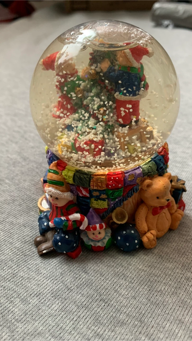 Christmas Themed Snow Globe - 3.75” High - photo 2