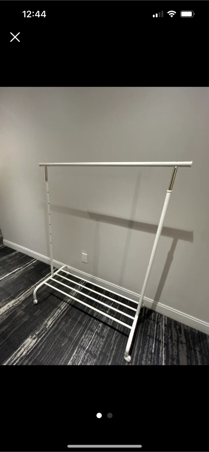 IKEA RIGGA clothes rack, white - photo 2