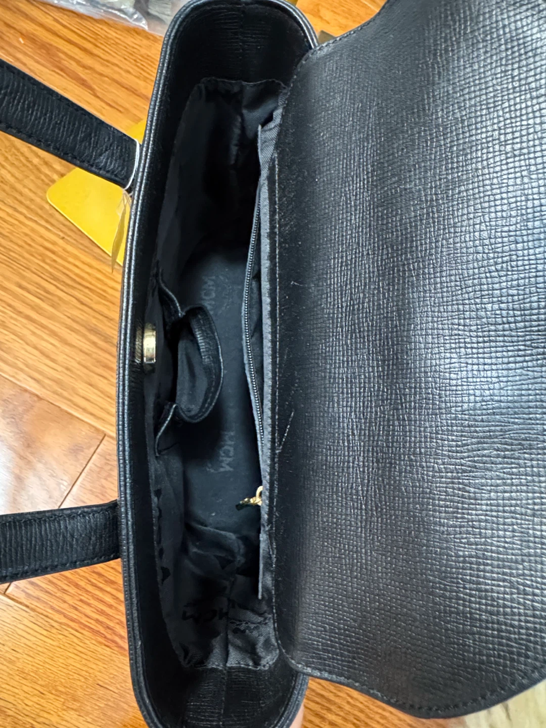 Vintage MCM Black Leather Tote Bag - photo 2