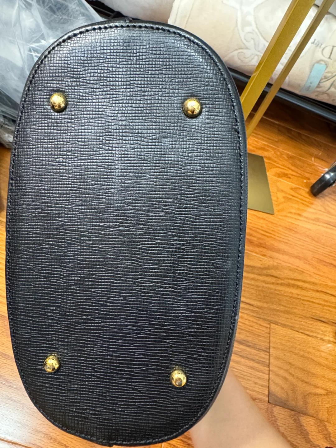 Vintage MCM Black Leather Tote Bag - photo 4