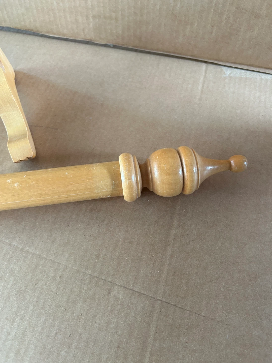 Wooden Curtain Rod with Brackets - photo 2