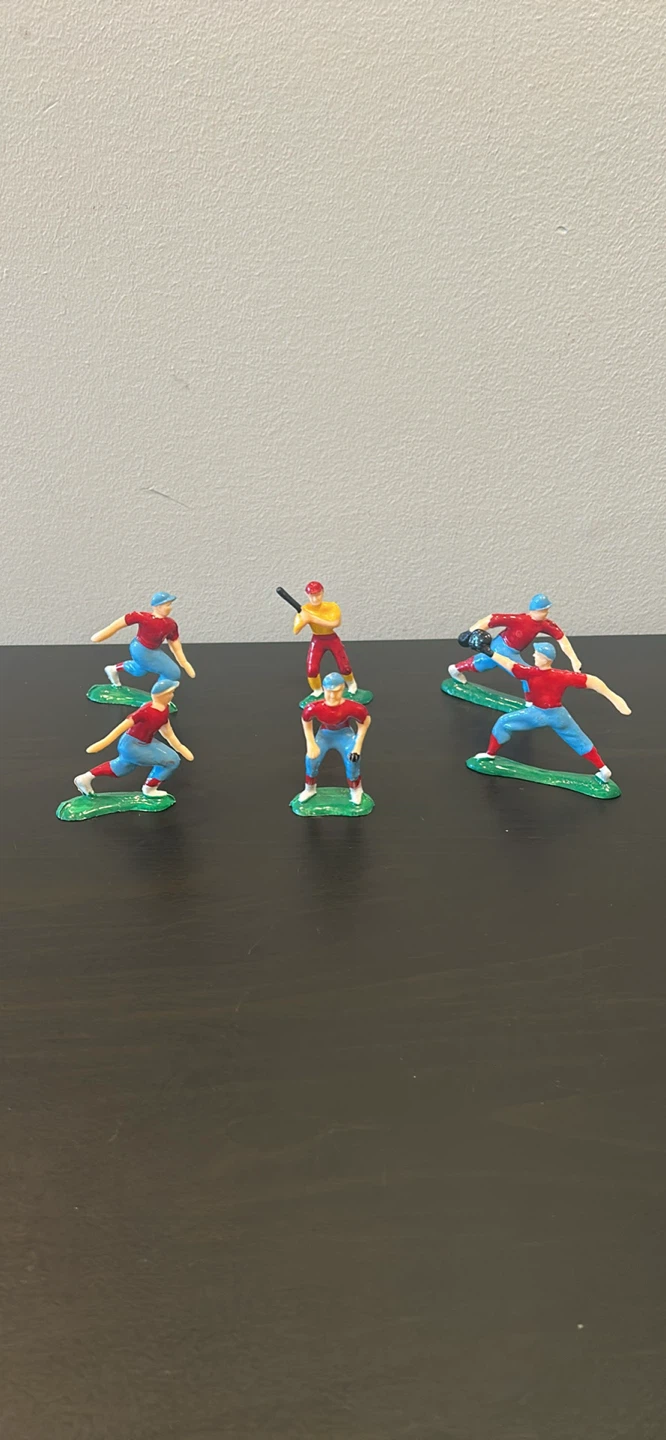 Set of 5 Vintage Baseball Player Figurines - photo 2