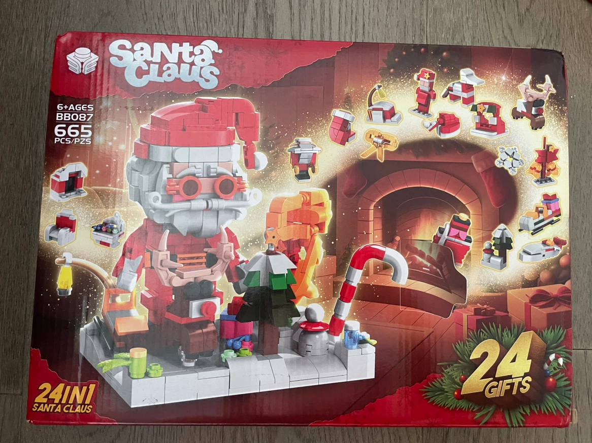 NEW! Like LEGO 24-in-1 Advent Calendar Building Blocks Set