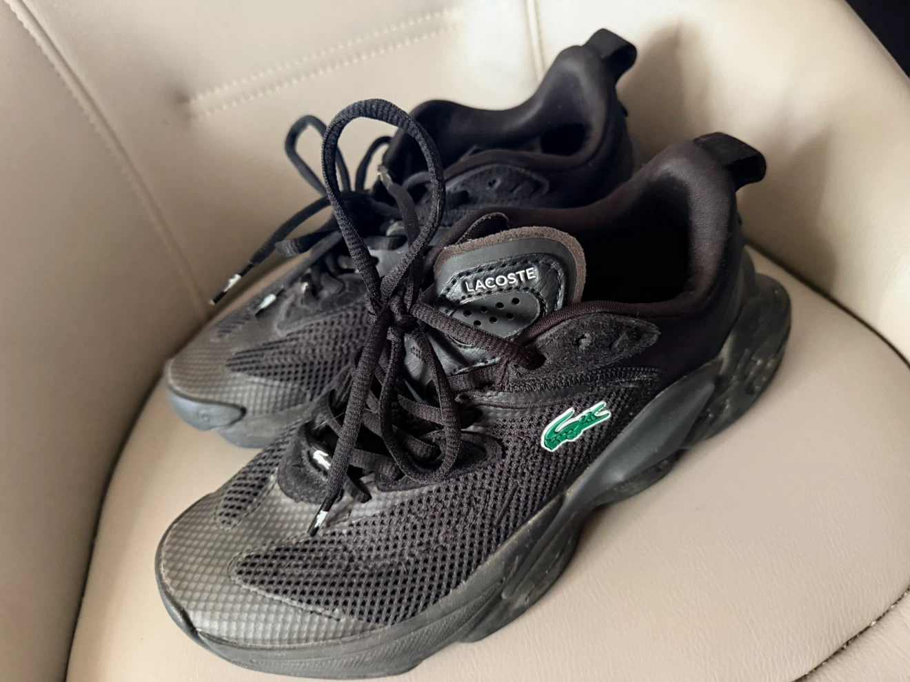 Lacoste black sneakers