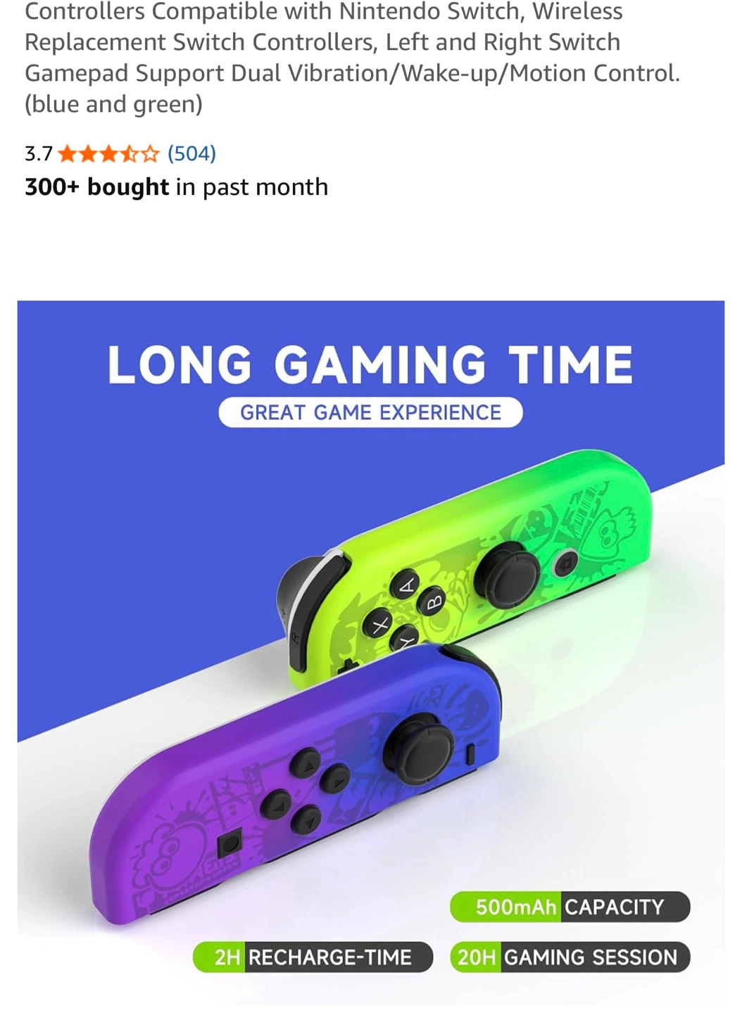 Wireless Replacement Controllers for Nintendo Switch - photo 3