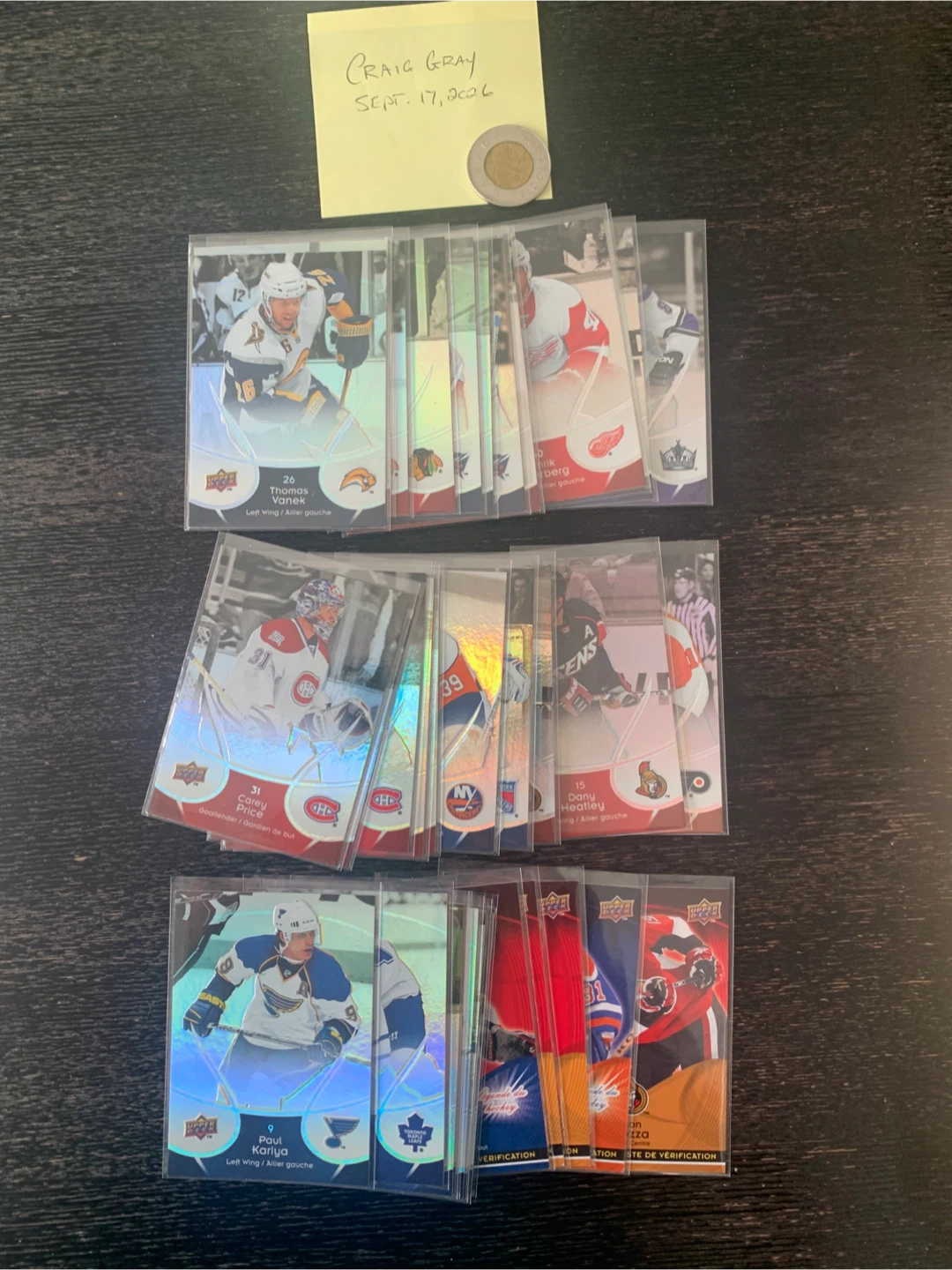 2009 - 10 McDonald’s Hockey cards - photo 2