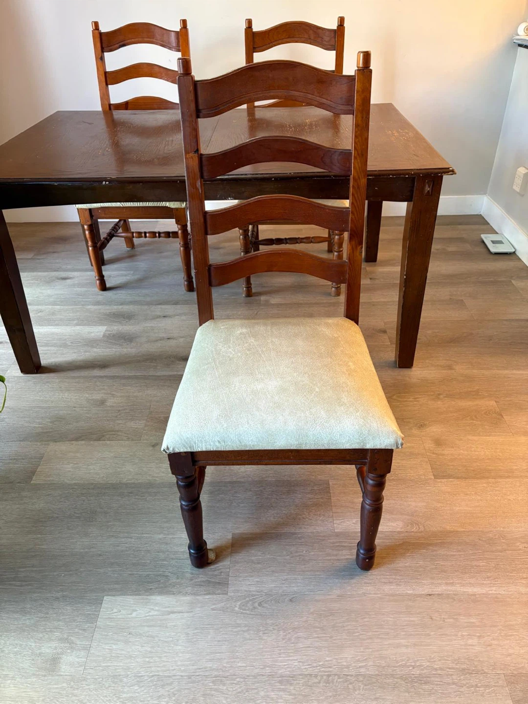 Wooden Dining Table and 6 chairs - photo 2