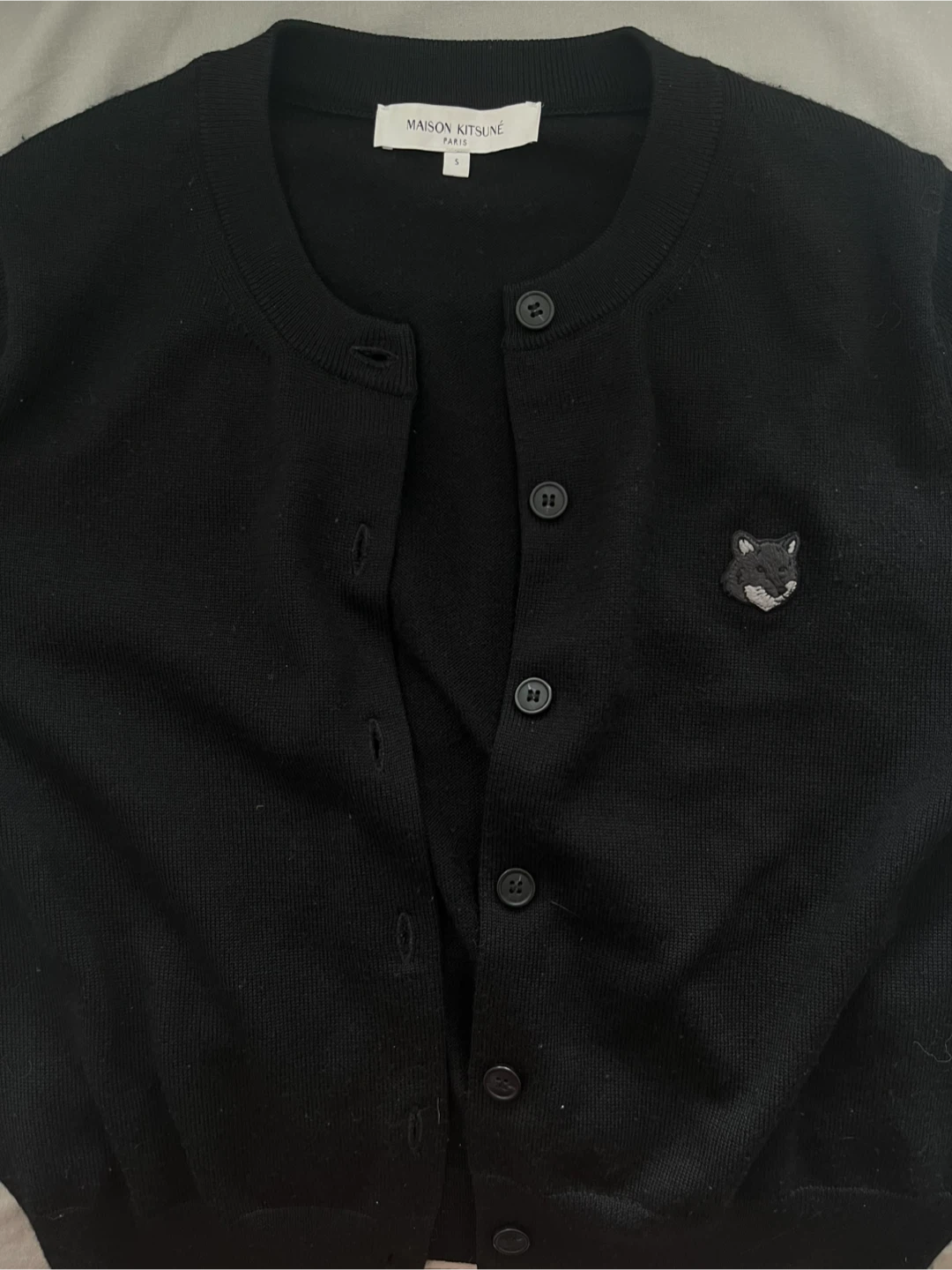 Maison Kitsuné 100% Merino Wool Cardigan