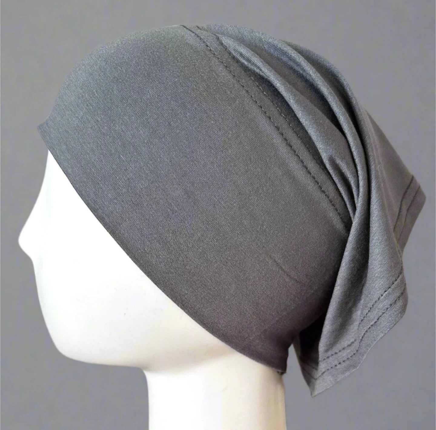Grey Jersey Tube Style Head Caps - New