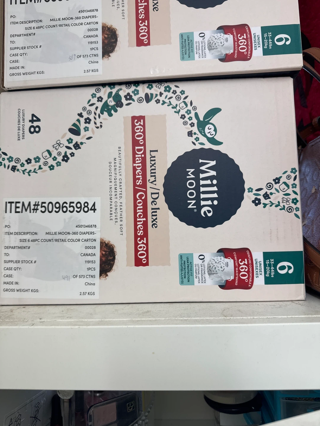 Millie Moon 360 Size 6 Diapers - 48 Count