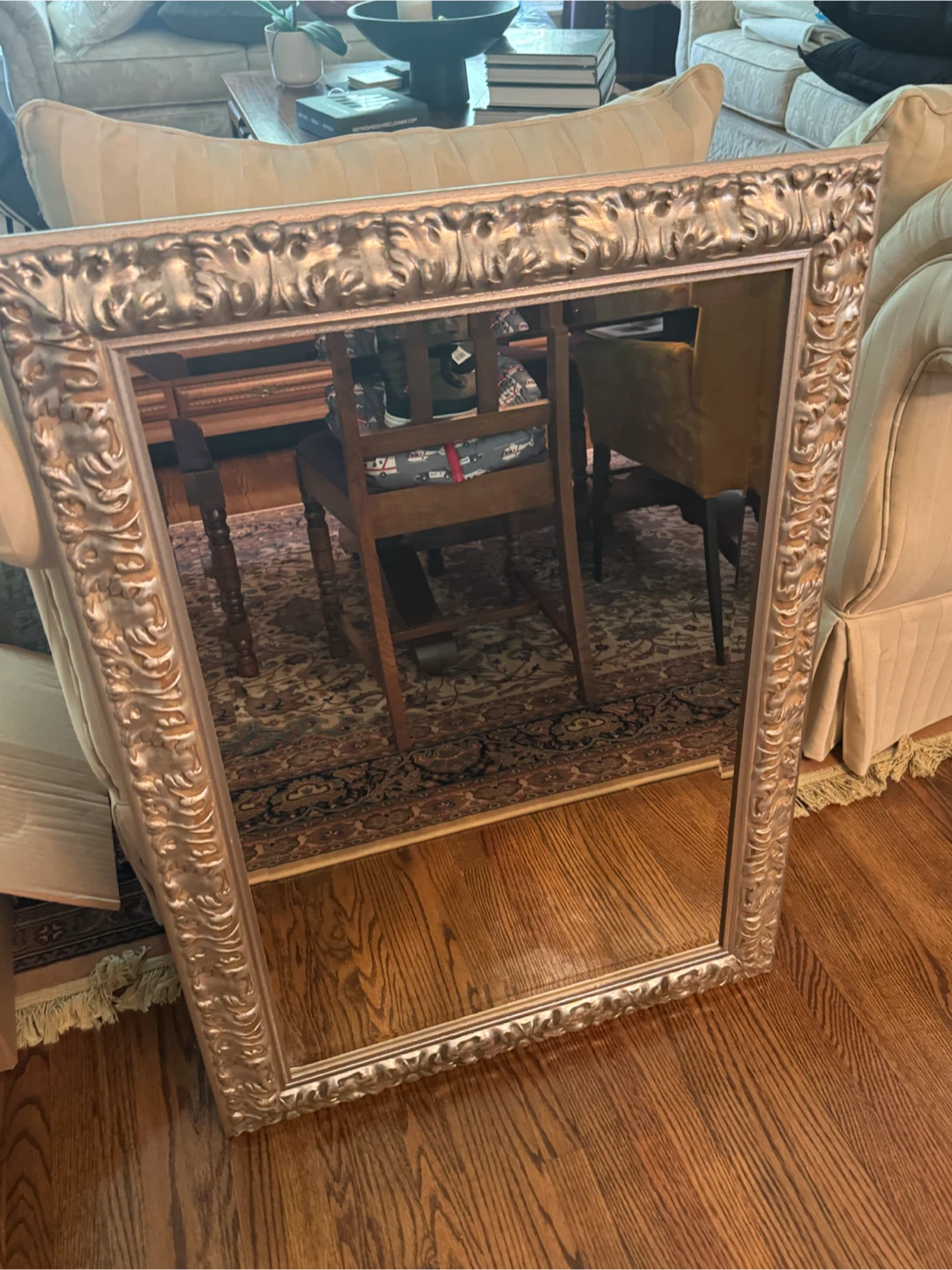 Ornate Gold Framed Wall Mirror - photo 3