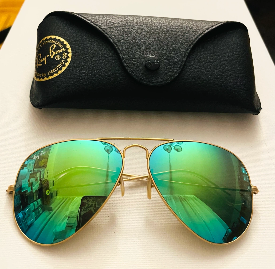Ray-Ban Aviator Sunglasses Gold Frame - photo 2