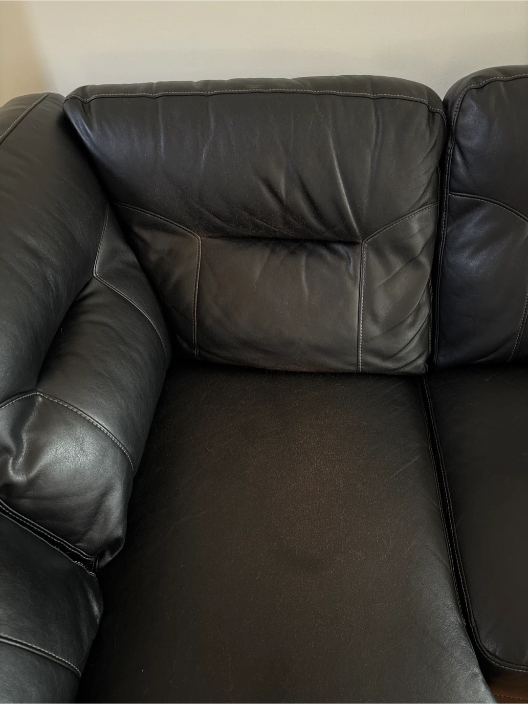 Black Sectional Sofa with Chaise - photo 5