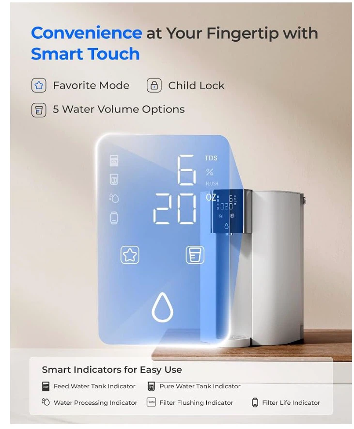 Waterdrop C1 Series Countertop RO Water Dispenser - photo 4