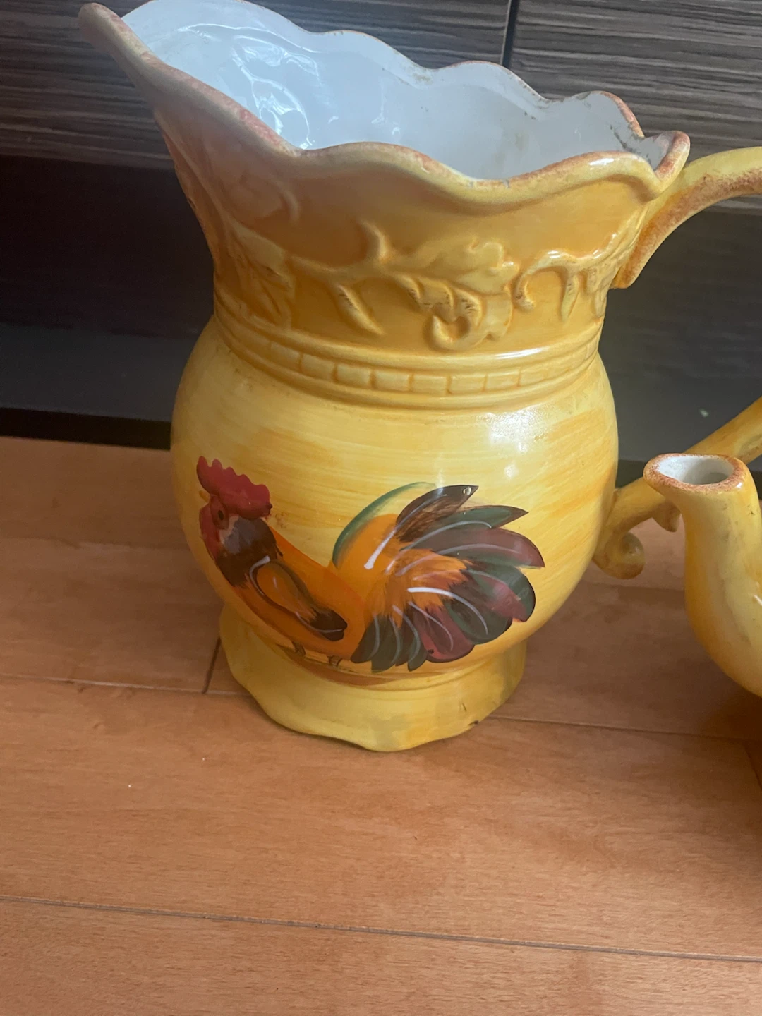 Tuscan Rooster Pitcher and Teapot Set - photo 2