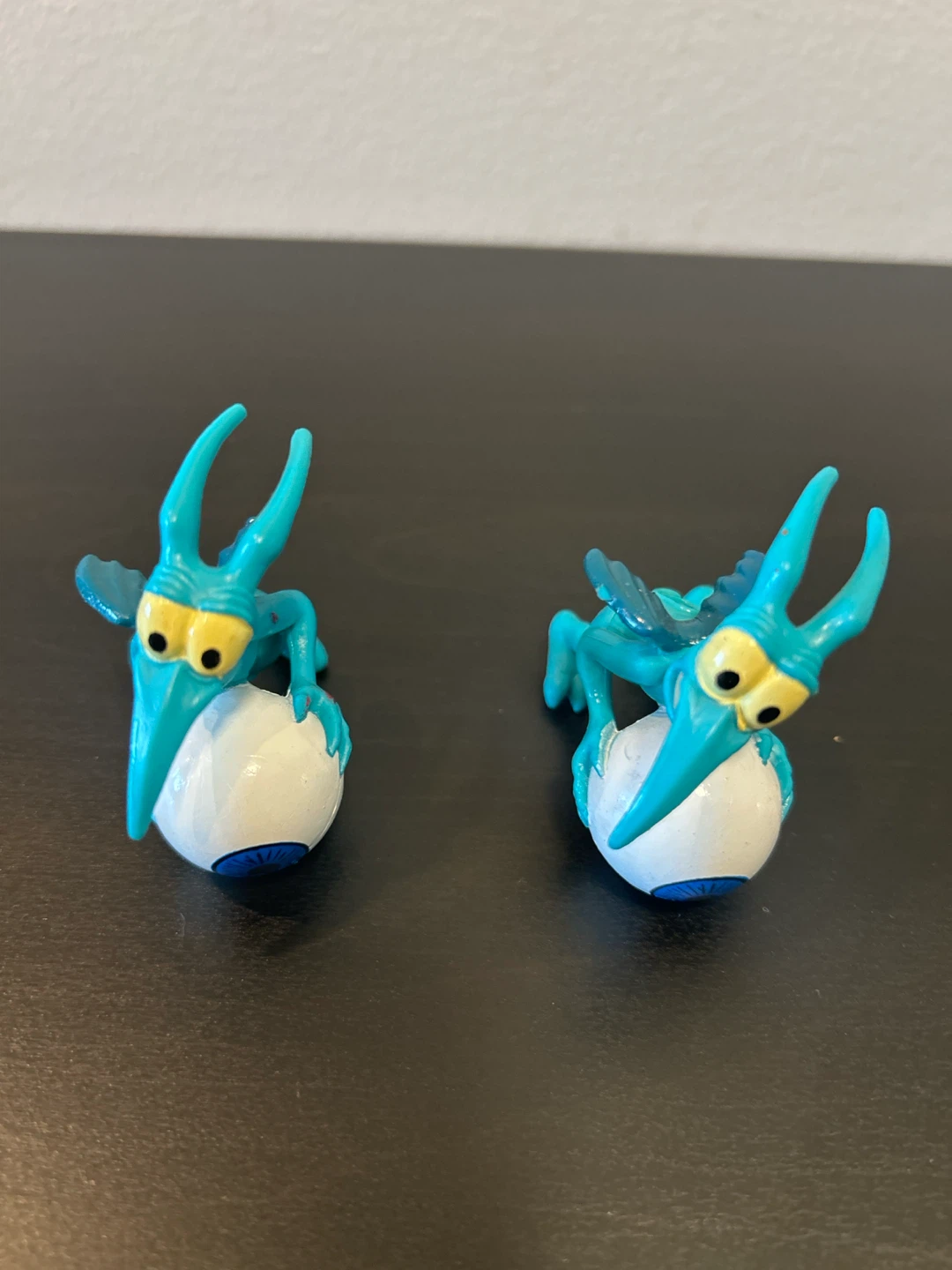Two Blue Winged Creature Figures with Eyeballs - photo 4
