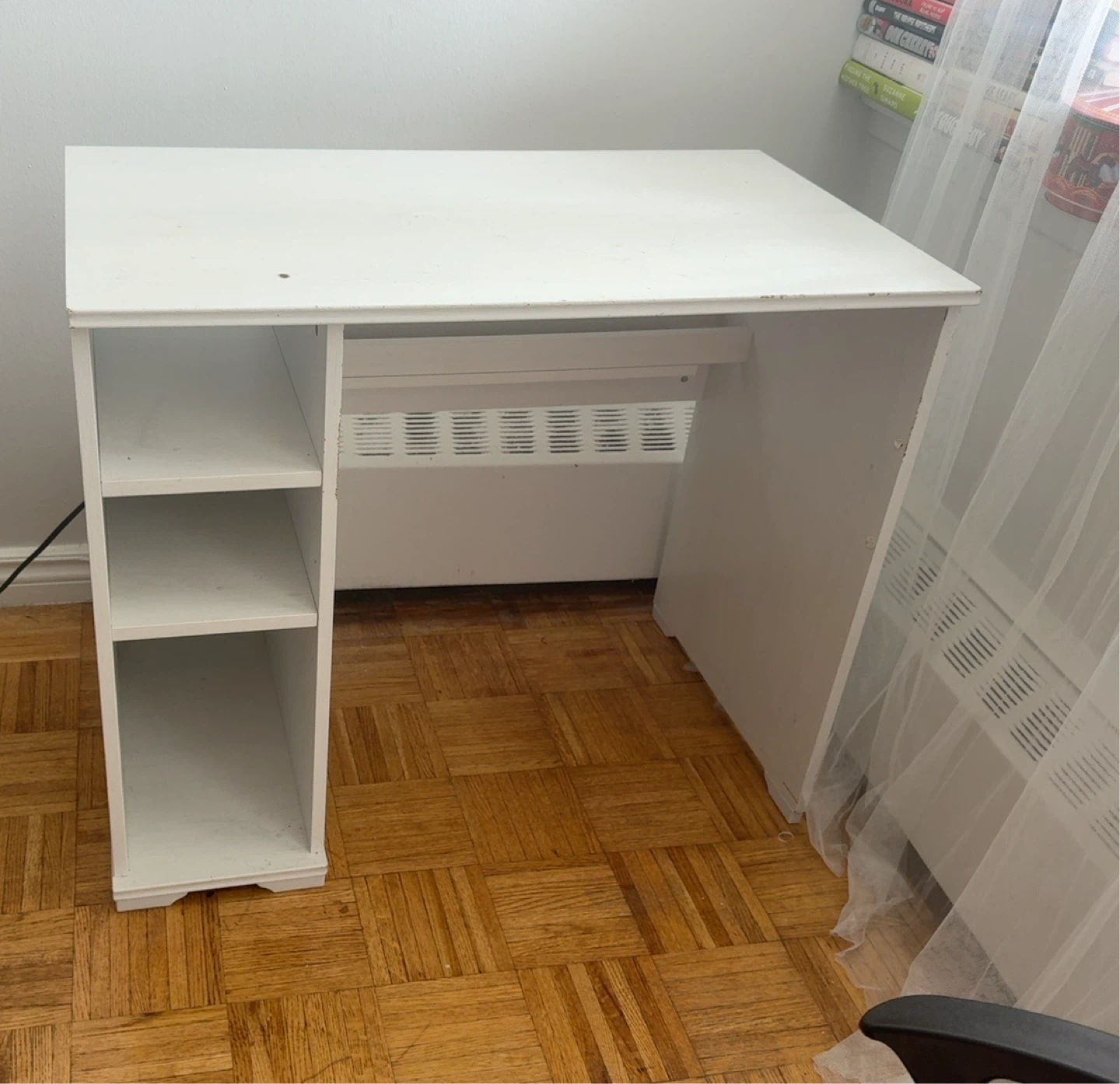 IKEA White Desk with Built-In Shelves - photo 2