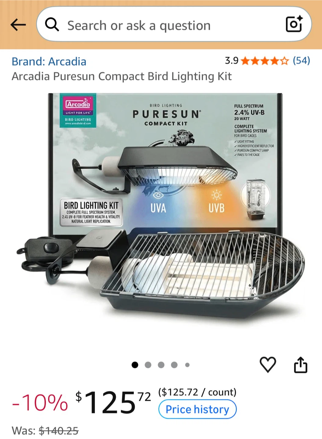 Arcadia Puresun Compact Bird Lighting Kit