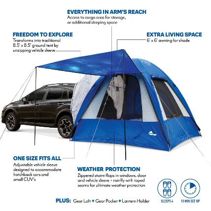 Napier Dome to Go - hatchback / compact suv trunk tent - $190 - photo 3