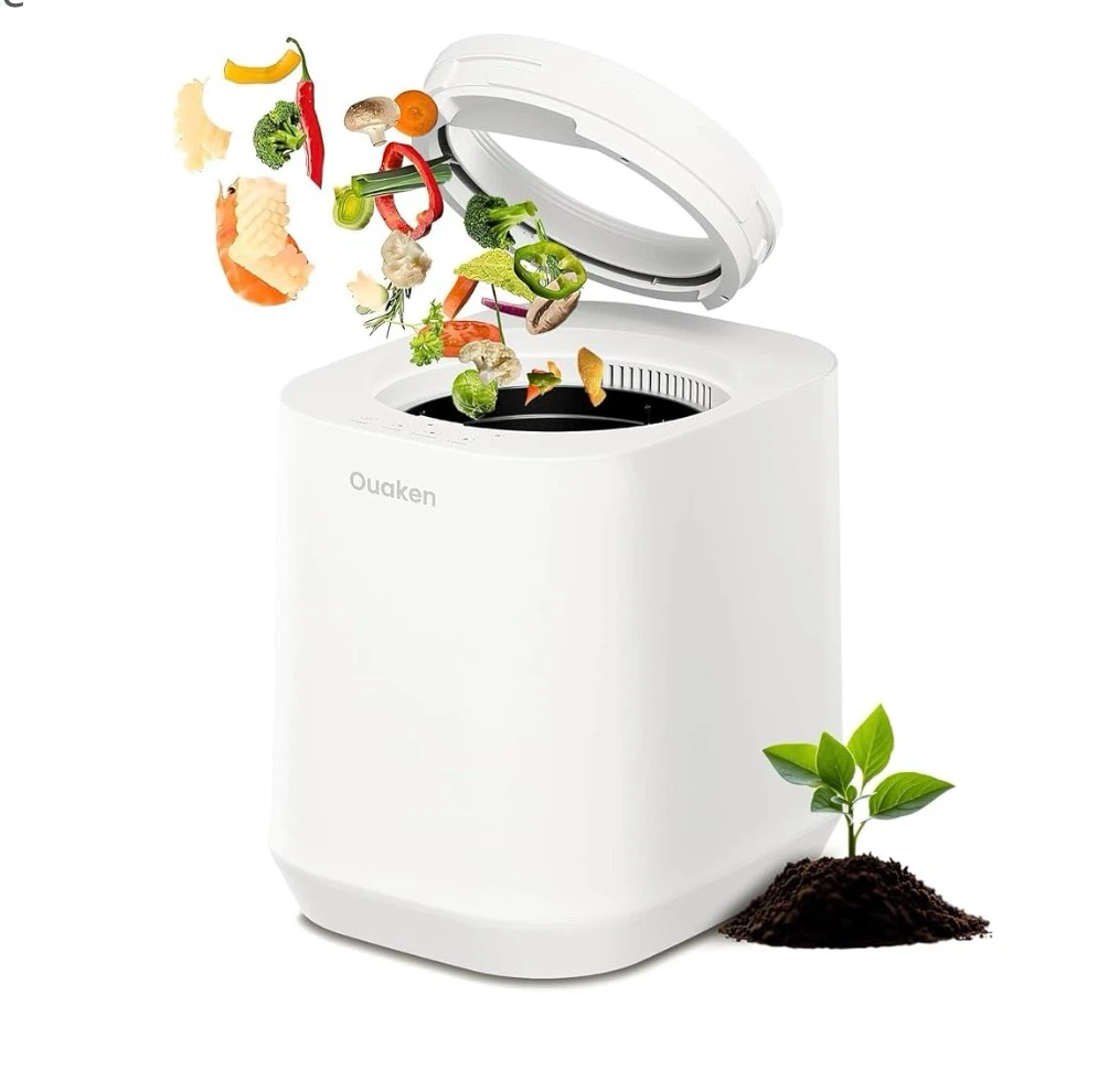 Electric Composter for Kitchen, 4L Smart Countertop Compost Bin