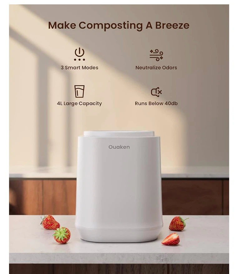 Electric Composter for Kitchen, 4L Smart Countertop Compost Bin - photo 2