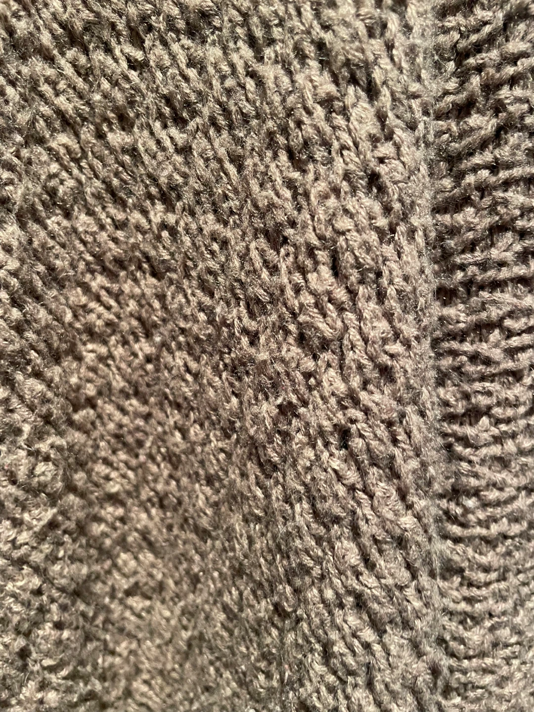Taupe Open-Front Knit Cardigan - photo 4