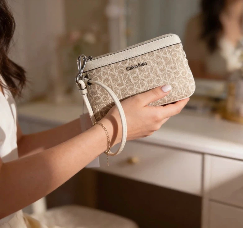 Calvin Klein wristlet clutch