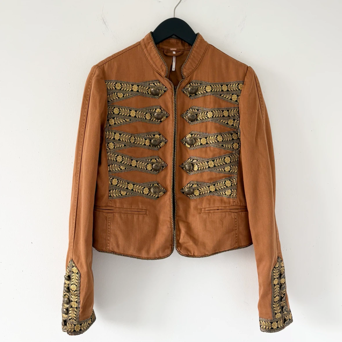 Free People Military-Inspired Band Jacket