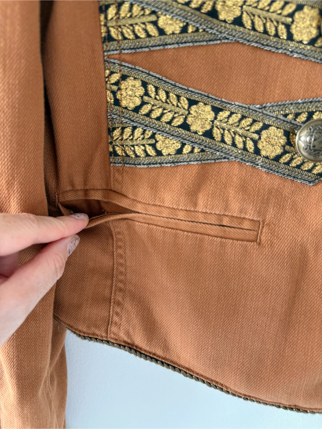 Free People Military-Inspired Band Jacket - photo 5