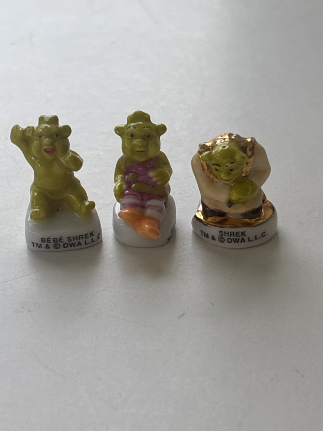 Set of 3 Shrek Miniature Figurines