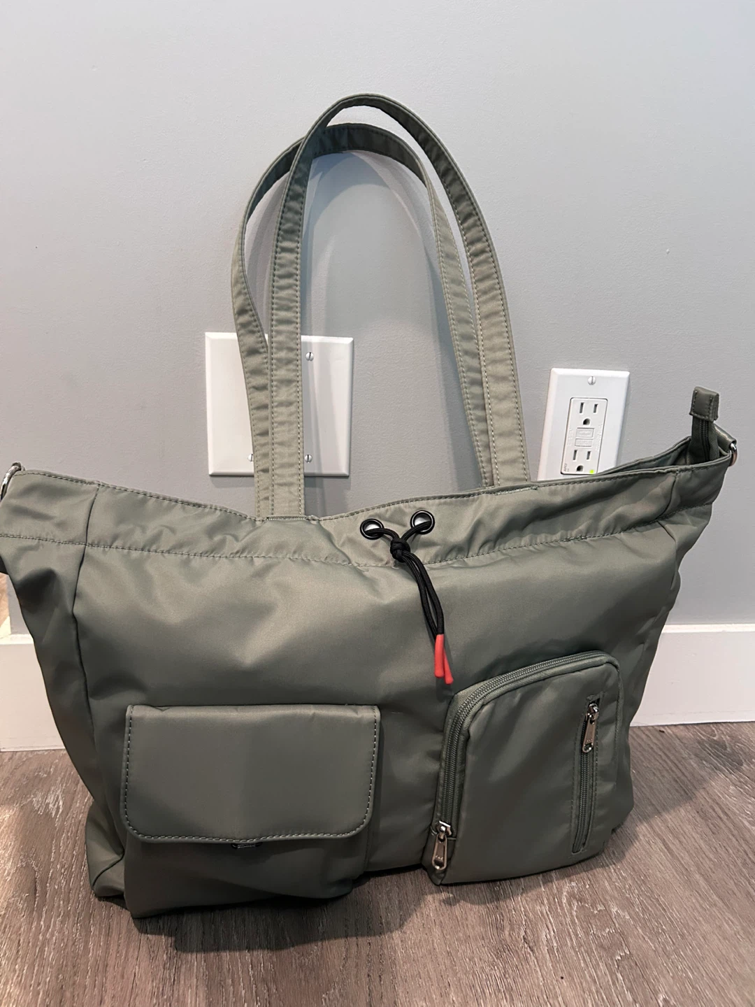 Grey Utility Tote Bag