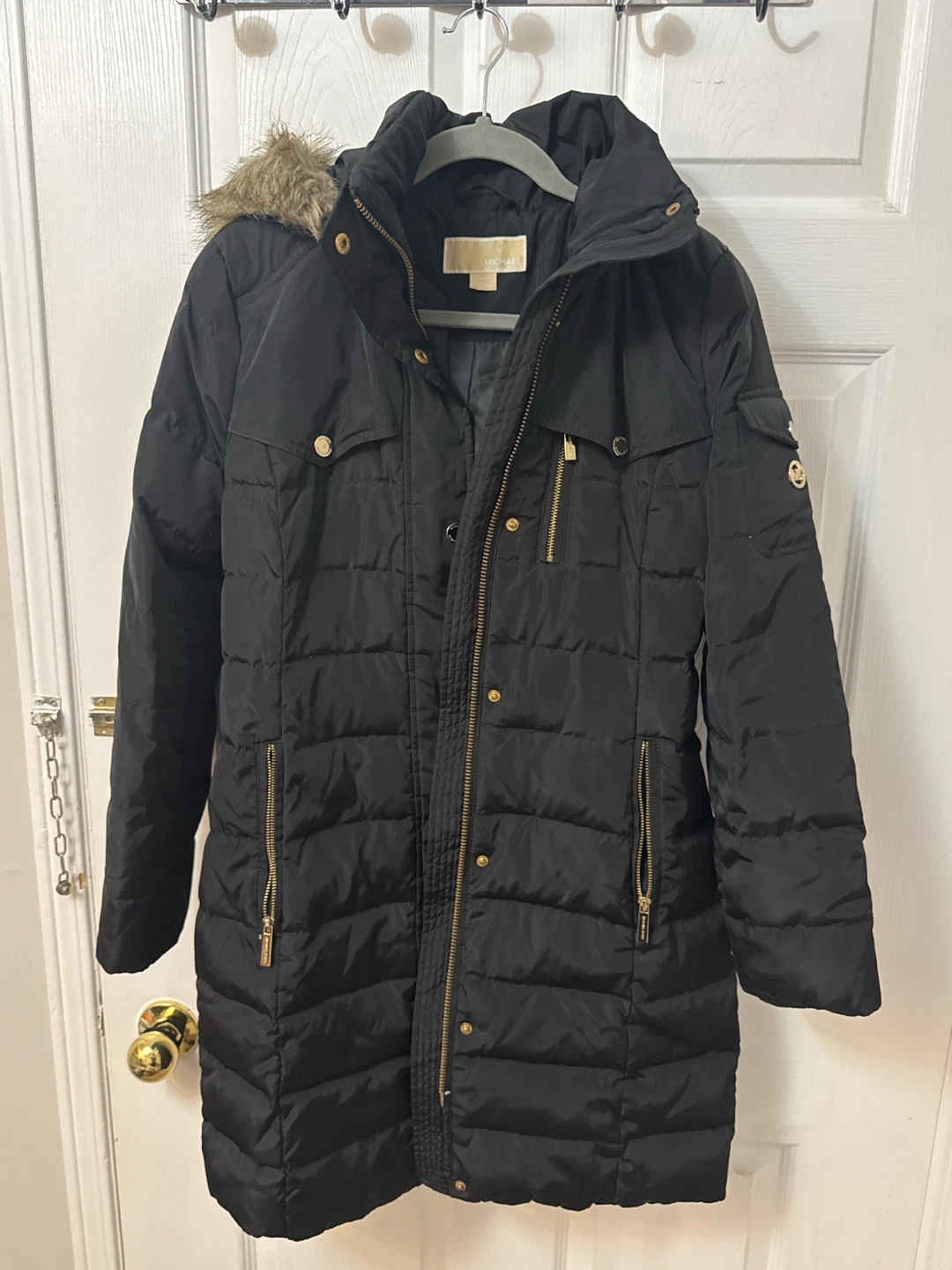 Michael Kors Black Winter Puffer Coat/ Size Extra small