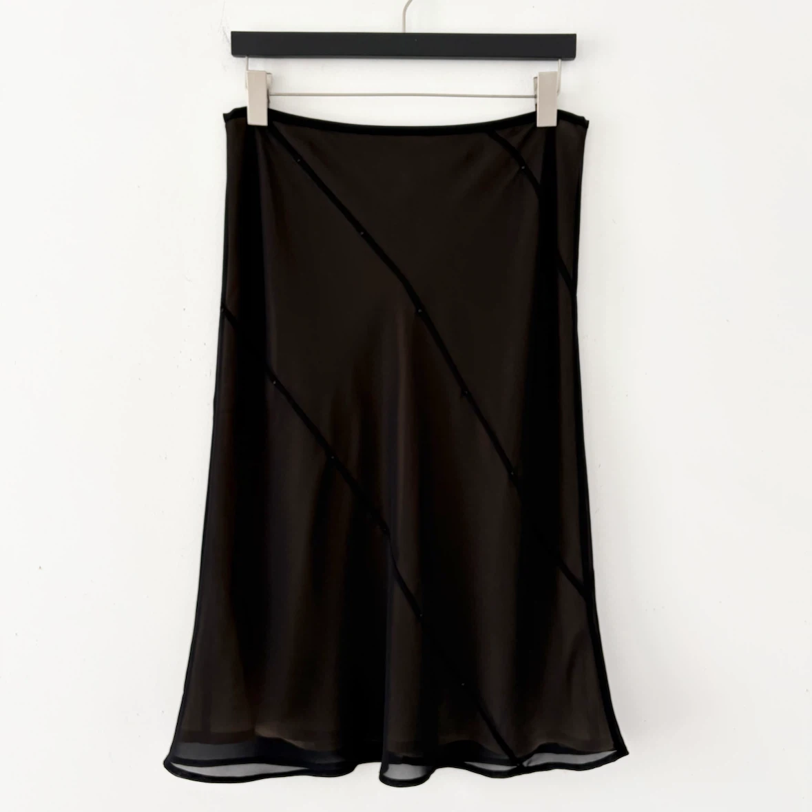 Y2K Mexx Bias Sheer Gemmed Skirt