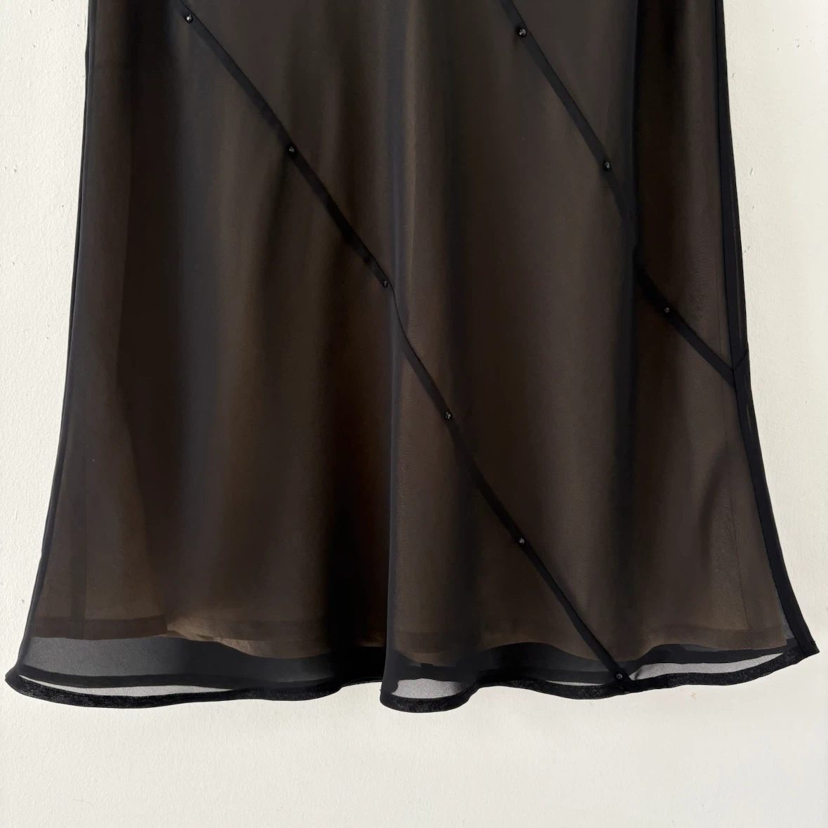 Y2K Mexx Bias Sheer Gemmed Skirt - photo 4