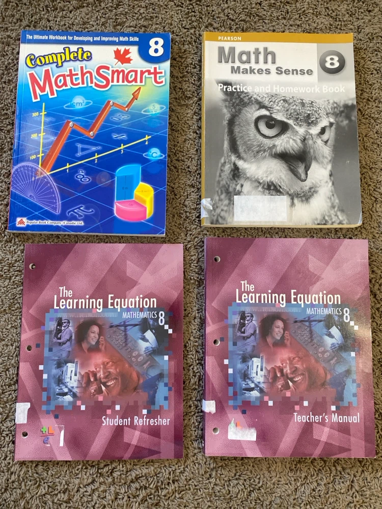 Grade 8 Math Workbooks and Manuals Bundle