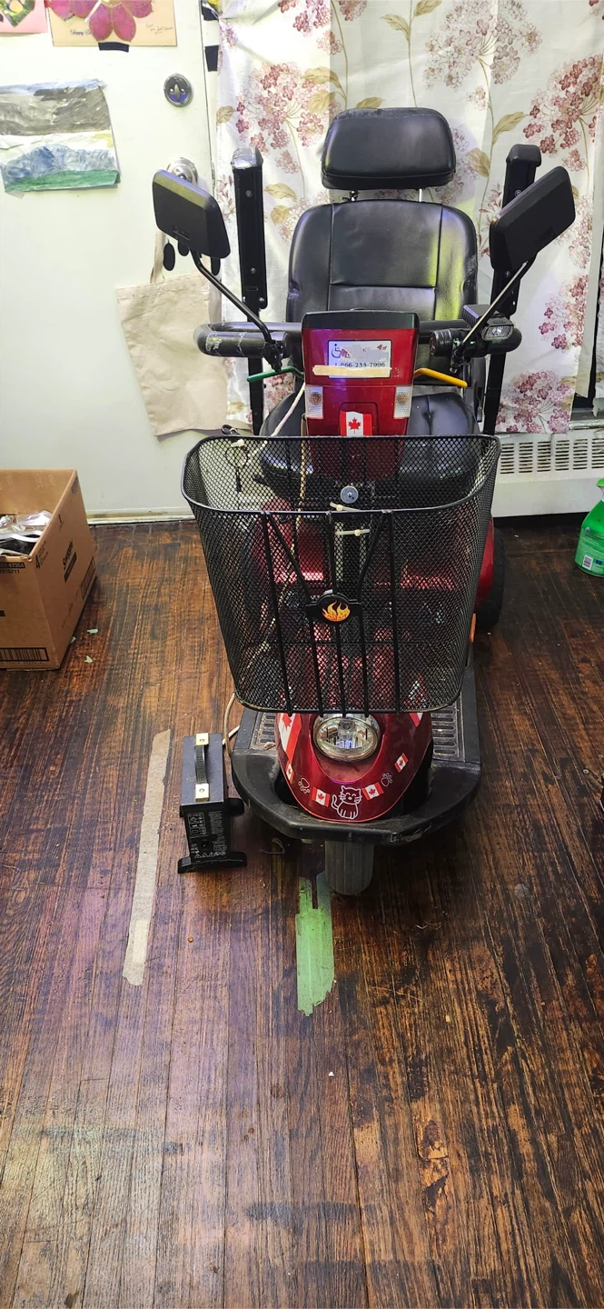 Fortress mobility scooter in red