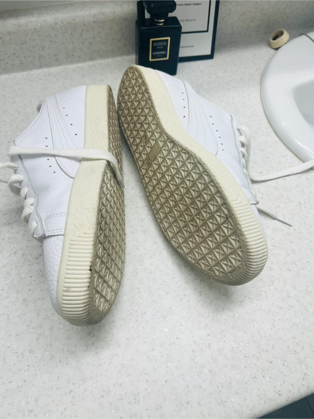 Puma White Leather Sneakers Men's Size 11 - photo 4