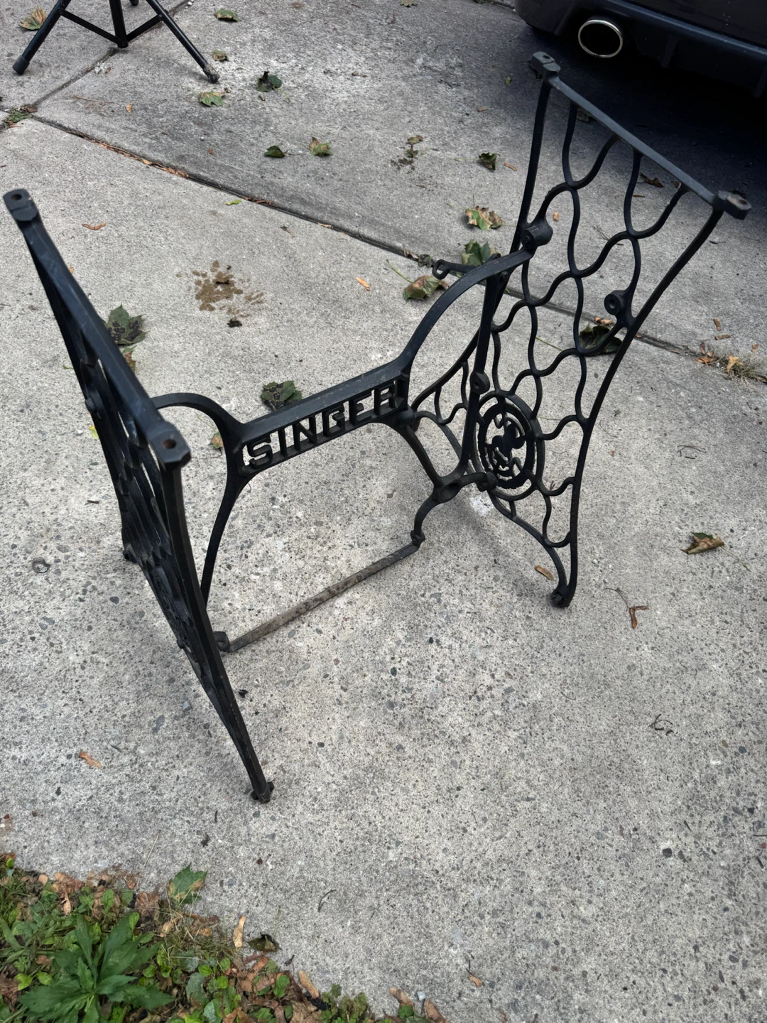 Vintage Singer Sewing Machine Cast Iron Base