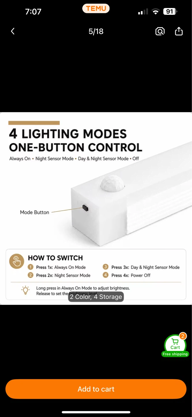Rechargeable Motion Sensor Light - photo 4