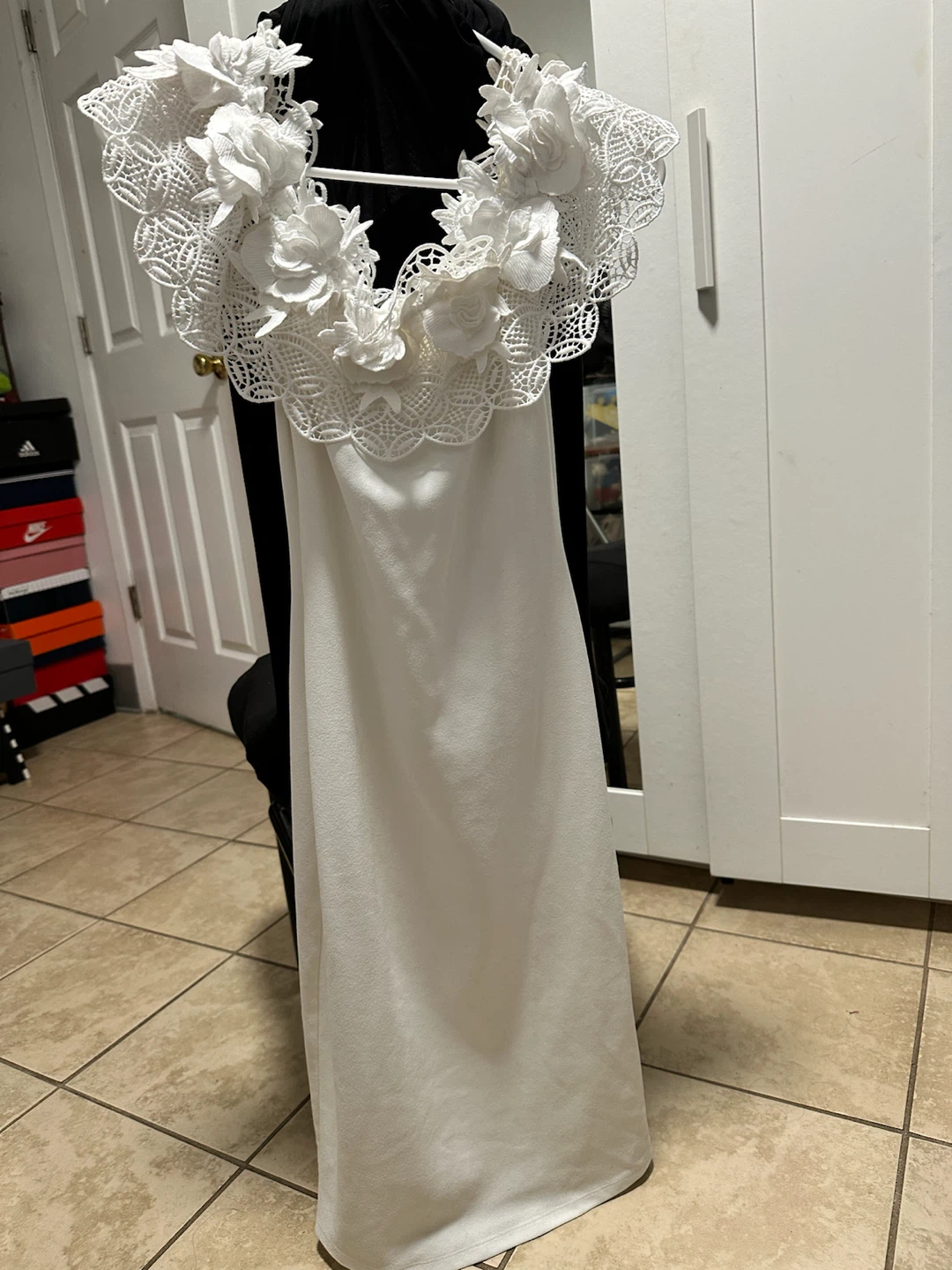 Fashion Nova White Floral Lace Dress - photo 4