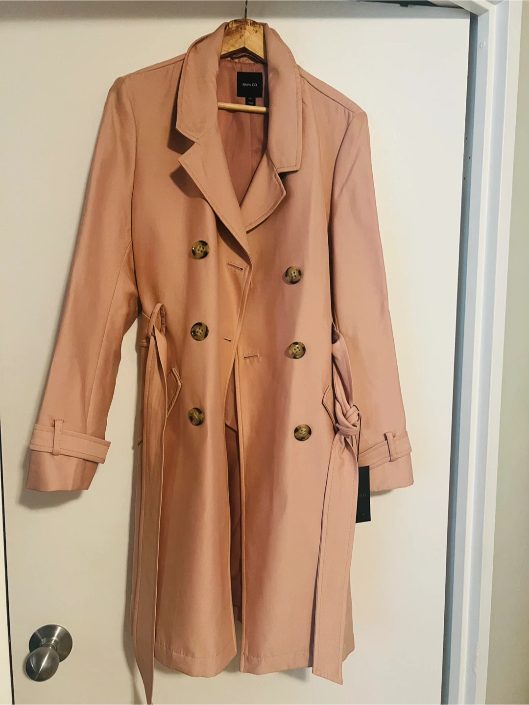 RW&CO. Women's Trench Coat, Size Large