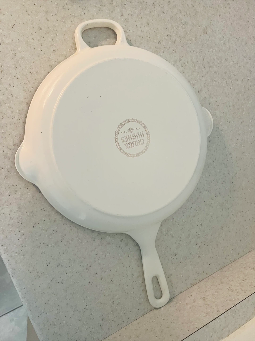 Chuck Hughes Enamelled Cast Iron Skillet