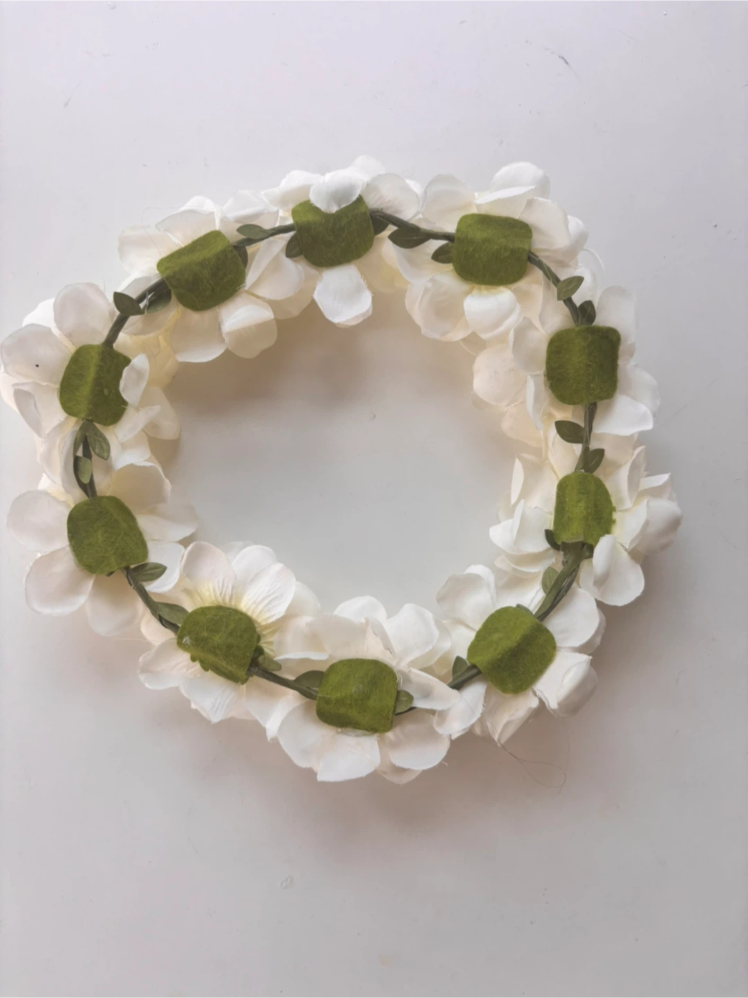 White Floral Crown - photo 2