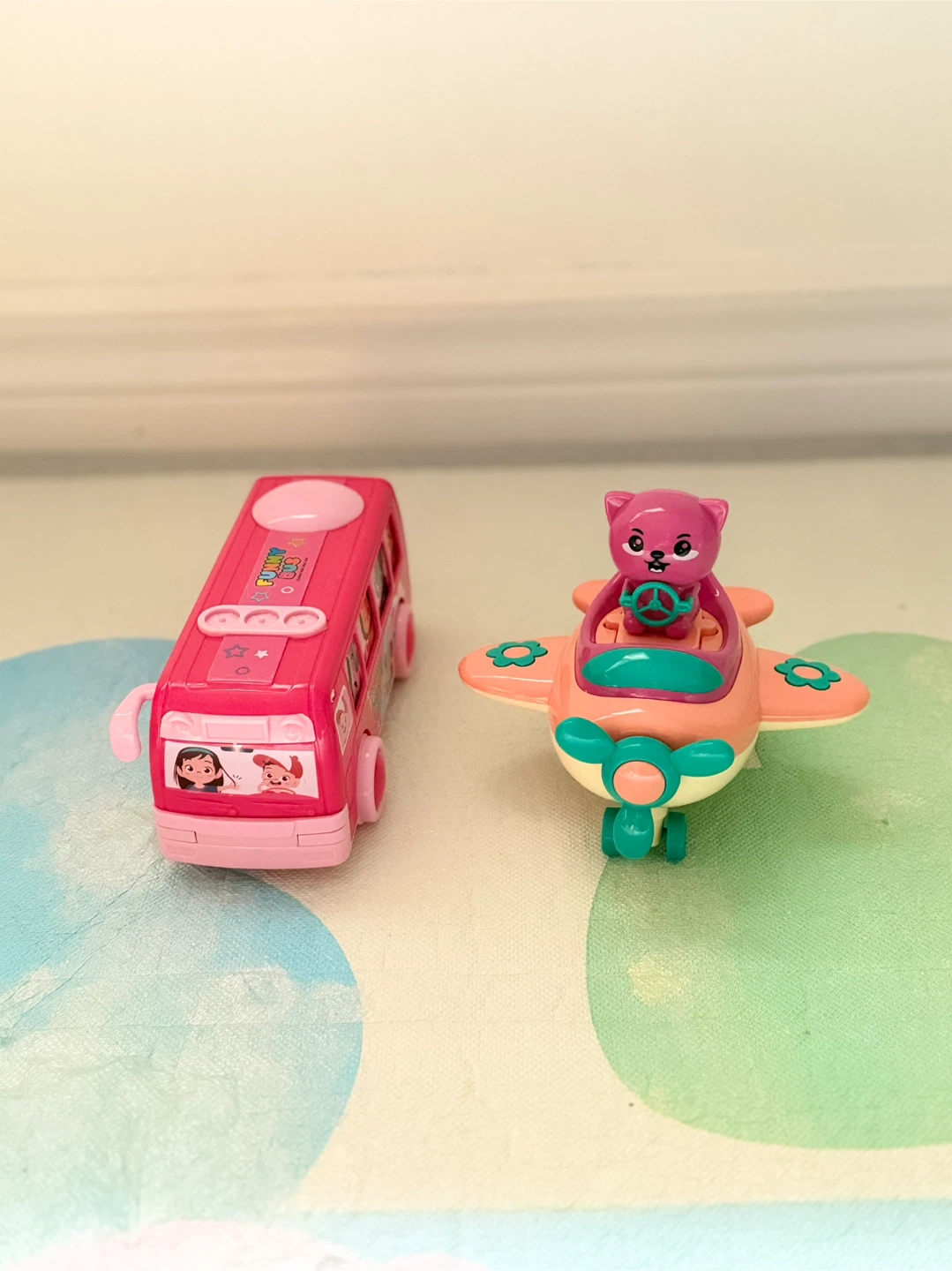 Funny Bus and Airplane Toy Set